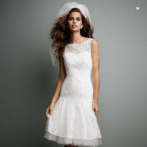 Galina Tea Length Bridal Gown